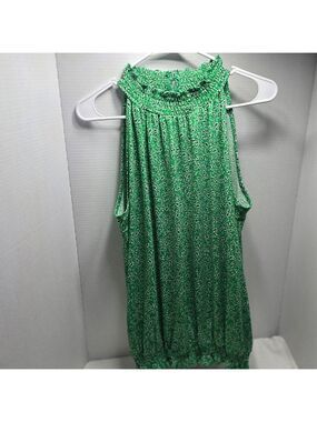 Adrianna Papell Emerald Sleeveless Blouse
